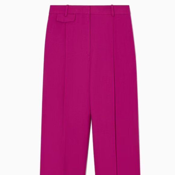 NWOT COS Fuchsia pink relaxed fit linen pants - Picture 4 of 5